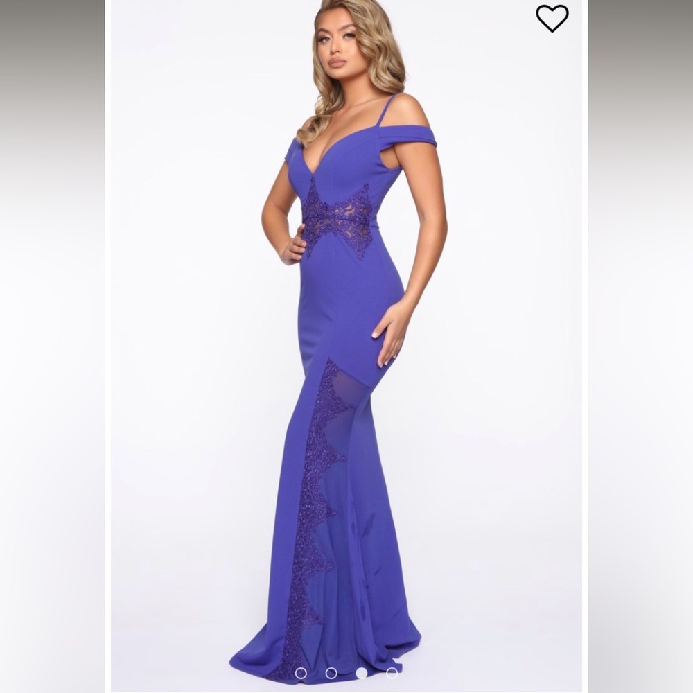 Periwinkle evening dress - Picture 2 of 10